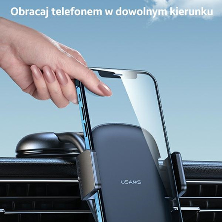 USAMS UCHWYT SAMOCHODOWY NA KOKPIT DO TELEFONÓW IPHONE 12 13 14 UNIWERSALNY
