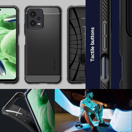SPIGEN RUGGED ARMOR XIAOMI REDMI NOTE 12 5G / POCO X5 5G MATTE BLACK