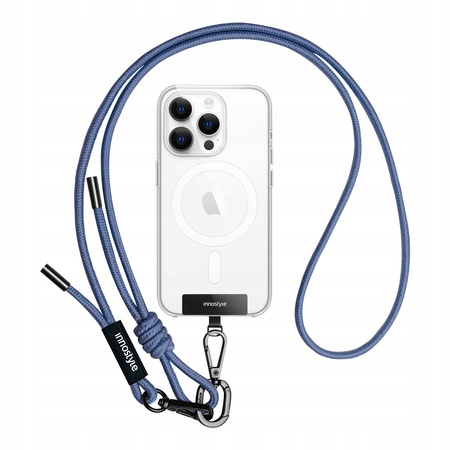 INNOSTYLE SMYCZ DO TELEFONU NA SZYJE WKŁADKA CROSSBODY MOCNA NIEBIESKA 6MM