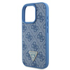 Guess GUHCP16LP4TDSCPB iPhone 16 Pro6.3 niebieski/blue hardcase Leather Metal Logo Strass Crossbody
