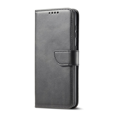 Magnet Case elegancki futerał etui pokrowiec z klapką i funkcją podstawki Samsung Galaxy S21+ 5G (S21 Plus 5G) czarny