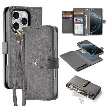 DUX DUCIS ETUI SKÓRZANE LAWA DO IPHONE 16 PRO MAX Z ODDZIELNYM PORTFELEM