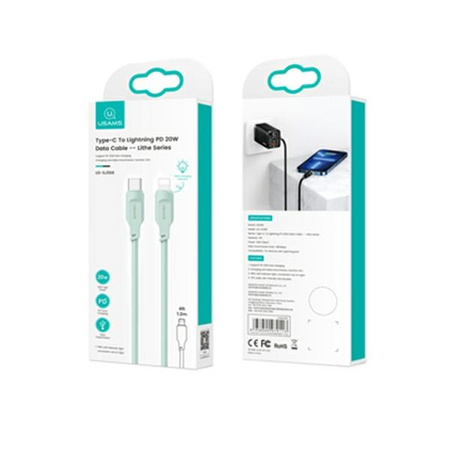 USAMS KABEL USB-C NA DO LIGHTNING 20W DO IPHONE 12 13 14 1,2M Z FAST