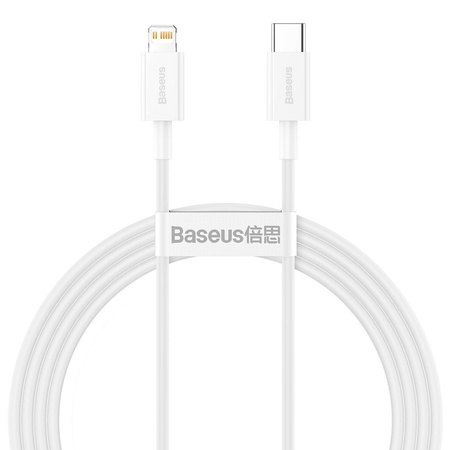 BASEUS KABEL USB-C DO LIGHTNING 20W PD DO TELEFONÓW APPLE 1.5M DO ŁADOWANIA