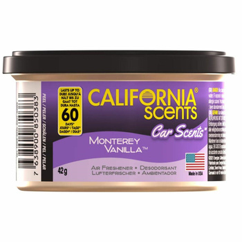 CALIFORNIA ZAPACH MONTEREY VANILLA DO AUTO ZAPACH NA DŁUGO AROMAT VANILIANY