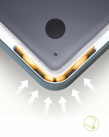 INNOSTYLE TORBA NA LAPTOPA 14 WODOODPORNA ETUI CASE OMNIPROTECT SZARA