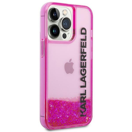 Karl Lagerfeld KLHCP14XLCKVF iPhone 14 Pro Max 6,7" różowy/pink hardcase Liquid Glitter Elong