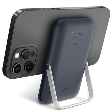 UNIQ Powerbank Hoveo 5000mAh USB-C 20WPD Fast charge Wireless Magnetic niebieski/storm blue