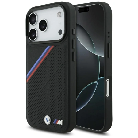 BMW ETUI M TRICOLOR METAL LOGO MAGSAFE DO IPHONE 17 PRO POKROWIEC Z LOGO