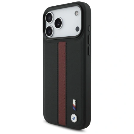 BMW ETUI M PERFORATED STRIPE LOGO DO IPHONE 17 PRO MAX MAGSAFE LUKSUSOWA