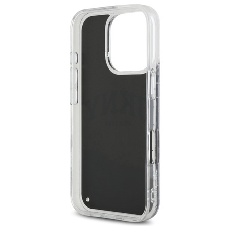 DKNY ETUI DO IPHONE 16 PRO HARDCASE LIQUID GLITTER ARCH LOGO ZABEZPIECZENIE