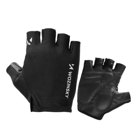 Rękawiczki rowerowe Wozinsky WRR-01M rozmiar M - czarne