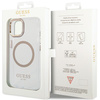Guess GUHMP15MHTRMD iPhone 15 Plus/ 14 Plus 6.7 złoty/gold hard case Metal Outline Magsafe