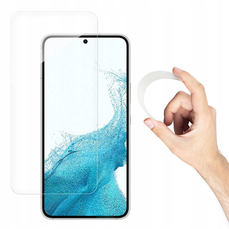 WOZINSKY FOLIA SZKLANA NANO FLEXI DO SAMSUNG GALAXY S22+ ELASTYCZNA Z RAMKĄ