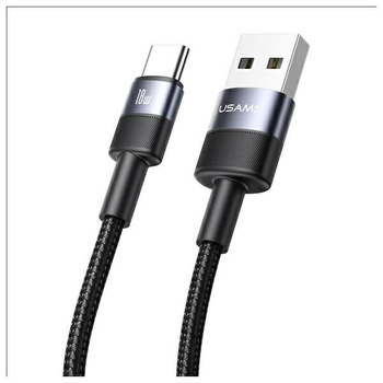 USAMS KABEL USB-A NA USB-C 3A DO TELEFONÓW TABLETÓW 1,2M ALUMINIOWA OBUDOWA