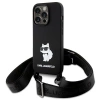 Etui Karl Lagerfeld Crossbody Silicone Choupette do iPhone 15 Pro - czarne