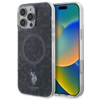 U.S. POLO ASSN. ETUI DO IPHONE 16 PRO MAX 6.9 DO MAGSAFE RING IML CZARNE