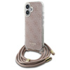 GUESS ETUI DO IPHONE 16 6.1 CROSSBODY CORD 4G PRINT Z DESIGNEROWYM LOGO