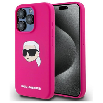 KARL LAGERFELD ETUI DO IPHONE 15 PRO MAX 6.7 HARDCASE SILICONE KARL HEAD