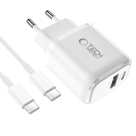 TECH-PROTECT ŁADOWARKA SIECIOWA NCA20 PD 20W QC3.0 DO TELEFONÓW Z USB-C