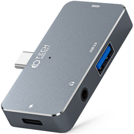 TECH-PROTECT HUB V6-HUB ADAPTER 4IN1 DO LAPTOPA TELEFONU ZŁĄCZE USB-C