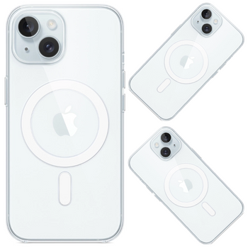 Etui silikonowe Apple Clear Case MT203ZM/A MagSafe do iPhone 15 - przezroczyste