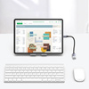 Kabel USB C (męski) - USB (żeński) 3.0 OTG 0.15m Ugreen US378 - czarny