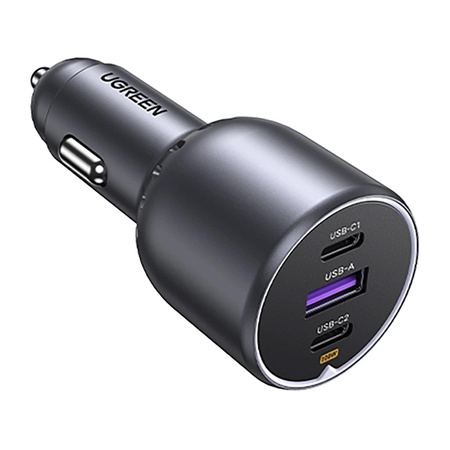 UGREEN ŁADOWARKA SAMOCHODOWA EC705 130W DO TELEFONÓW 1x USB 2x USB-C