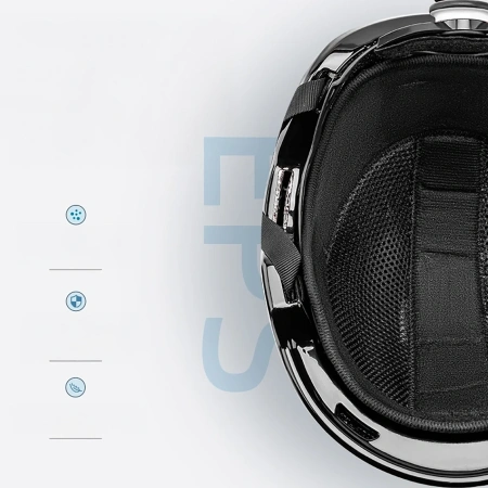 Kask narciarski Qunature 10130003005 z nausznikami snowboard Panda dla dzieci rozmiar M - biały