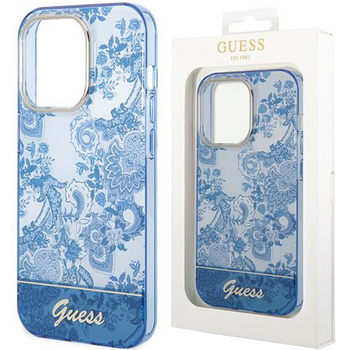 Guess GUHCP14LHGPLHB iPhone 14 Pro 6,1" niebieski/blue hardcase Porcelain Collection