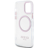 Etui Guess GUHMP12MHTRMP na iPhone 12 / iPhone 12 Pro - różowe Metal Outline Magsafe
