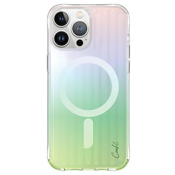 UNIQ etui Coehl Linear iPhone 15 Pro Max 6.7" Magnetic Charging opal/iridescent