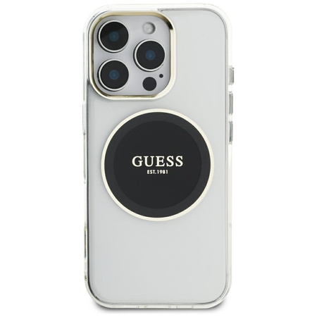 GUESS ETUI POKROWIEC MAGNETYCZNY DO MAGSAFE IPHONE 16 PRO MAX CLASSIC LOGO