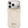 Etui Guess IML Script Metal MagSafe do iPhone 17 Pro różowy