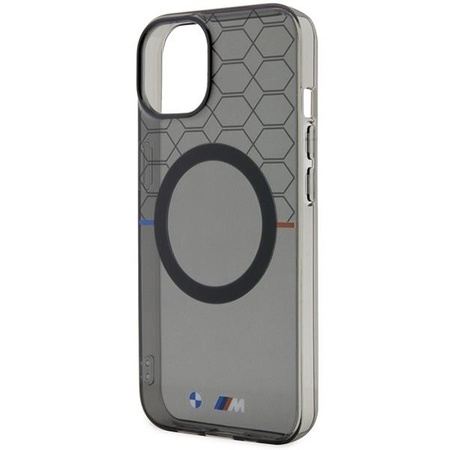 Etui BMW BMHMP14MHGPK na iPhone 14 Plus 6.7" - szare Pattern MagSafe