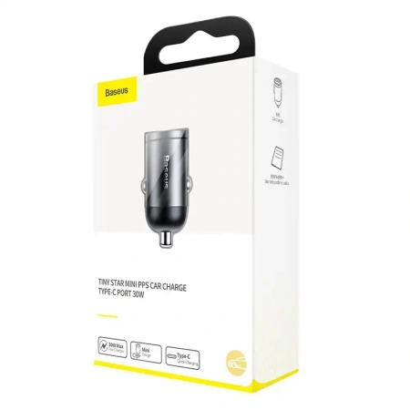BASEUS MINI ŁADOWARKA SAMOCHODOWA QC 4.0+ PD DO TELEFONÓW I KOMPUTERÓW 30W