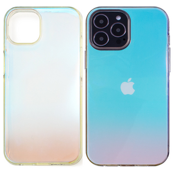 Aurora Case etui do iPhone 12 żelowy neonowy pokrowiec niebieski