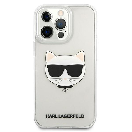 Etui Karl Lagerfeld KLHCP13XCTR na iPhone 13 Pro Max hardcase - przezroczyste Choupette Head