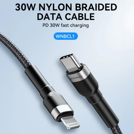 WOZINSKY KABEL DO LIGHTNING USB-C 30W DO IPHONE 12 13 14 SZYBKIE ŁADOWANIE