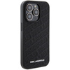 KARL LAGERFELD ETUI HARDCASE DO IPHONE 15 PRO 6.1 QUILTED K PATTERN BLACK