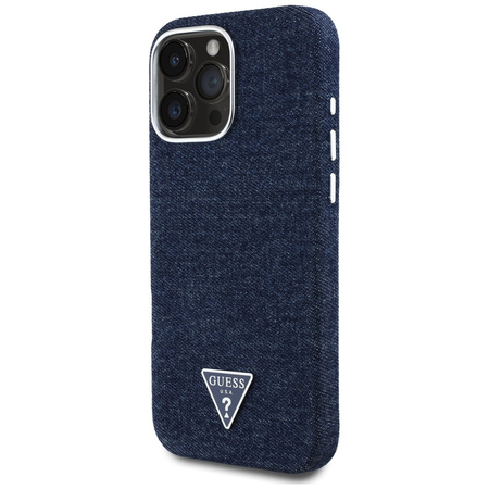 GUESS ETUI POKROWIEC MAGNETYCZNY DO MAGSAFE IPHONE 16 PRO MAX DENIM LOGO