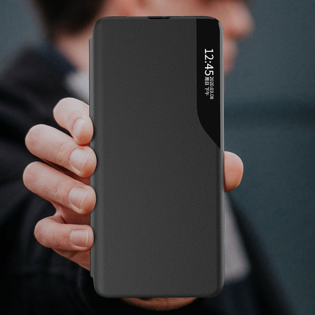 Eco Leather View Case elegancki futerał etui z klapką i funkcją podstawki Xiaomi Redmi Note 11S / Note 11 niebieski