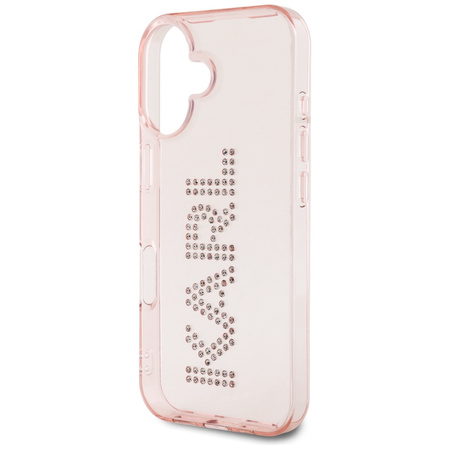 KARL LAGERFELD ETUI IML RHINESTONES LOGO DO IPHONE 16 Z EFEKTOWNYM DESIGNEM