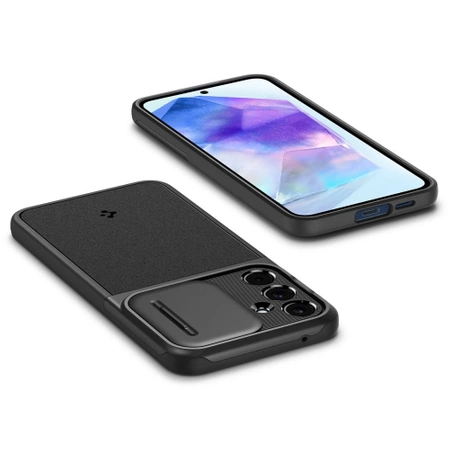 Etui Spigen Optik Armor na Samsung Galaxy A55 5G - czarne