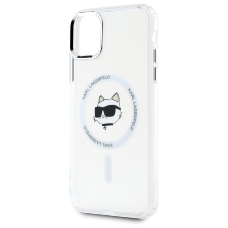 KARL LAGERFELD HARDCASE ETUI DO IPHONE 11 XR 6.1 Z METALOWYM CHOUPETTE HEAD