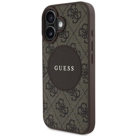 GUESS ETUI MAGNETYCZNE TPU DO MAGSAFE IPHONE 16 4G CIRCLE CLASSIC LOGO