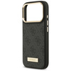 Etui Guess 4G Logo Plate MagSafe do iPhone 17 Pro czarny