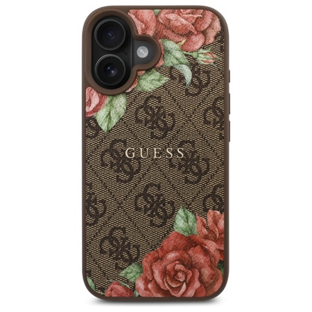 GUESS POKROWIEC DO IPHONE 16 6.1 HARDCASE Z WZOREM KWIATOWYM DO MAGSAFE