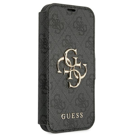 GUESS ETUI Z LOGO DO IPHONE 13 PRO MAX 6,7 KSIĄŻKA Z METALOWYM WYKOŃCZENIEM
