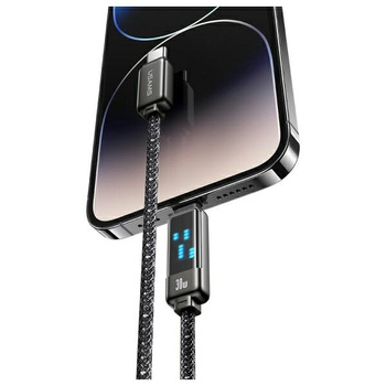 USAMS KABEL USB-C DO LIGHTNING 1,2M DO IPHONE 12 13 14 30W ZINCO ALLOY FAST